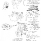 Music is always integral to Rebecca’s animated work. For the Steven pilot, Rebecca knew that Steven would play and sing a silly song about himself and the Gems, which would become the series theme song. These early sketched pages include Rebecca’s initial drafts of the lyrics and other early drawings of the characters.